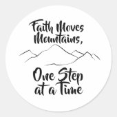 Faith Moves Mountains Sticker (Vorderseite)