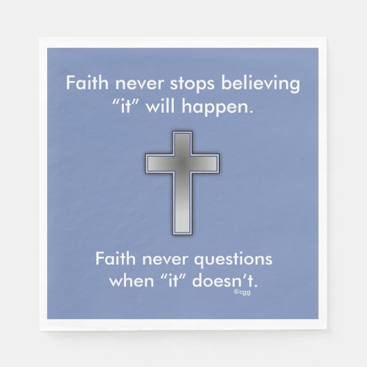 Faith Never Napkins w/Blue Cross Serviette (Vorderseite)