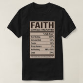 Faith Nutrition Facts Name Nickname Alias Title Fr T-Shirt (Design vorne)