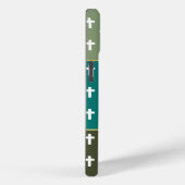 Faith Olive Green Turquoise Cross Lion of Judah Case-Mate iPhone Hülle (Rückseite / Rechts)