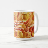 Faith Orchid Blume und Tasse der Schrift (VorderseiteRechts)