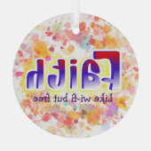 Faith Ornament for Personalisation (Rückseite)