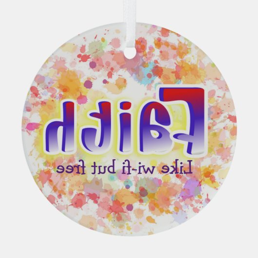 Faith Ornament for Personalisation (Rückseite)
