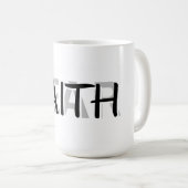 Faith Over Fear Becher Kaffeetasse (VorderseiteRechts)