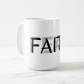 Faith Over Fear Becher Kaffeetasse (Vorderseite Links)