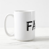 Faith Over Fear Becher Kaffeetasse (Links)