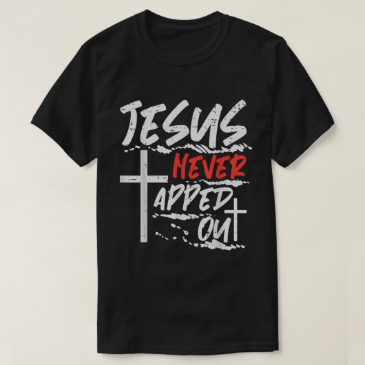 Faith Over Fear Bold Christian Cross Art T-Shirt (Design vorne)