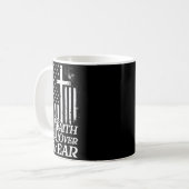 Faith Over Fear Christian American Flag Religious Kaffeetasse (Vorderseite Links)