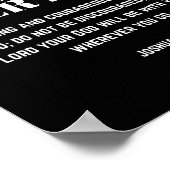 Faith Over Fear Christian Jesus Bible Verse Men Wo Poster (Ecke)