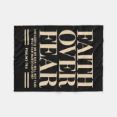 Faith Over Fear Christian Jesus Toddler God Son Si Fleecedecke (Vorderseite (Horizontal))