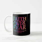 Faith Over Fear Christian Jesus Toddler God Son Si Kaffeetasse (Links)