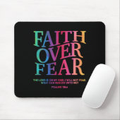 Faith Over Fear Christian Jesus Toddler God Son Si Mousepad (Mit Mouse)