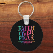 Faith Over Fear Christian Jesus Toddler God Son Si Schlüsselanhänger (Vorderseite)