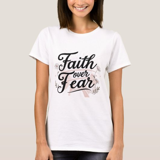 Faith Over Fear | Christian Scripture T-Shirt | In (Vorderseite)