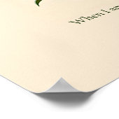 Faith over fear, floral Christian wall art  Poster (Ecke)