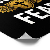 Faith Over Fear Gold  Poster (Ecke)