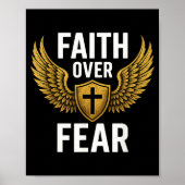 Faith Over Fear Gold  Poster (Vorne)