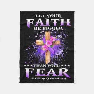 Faith Over Fear Heimers Bewusstseins Unterstützen Fleecedecke