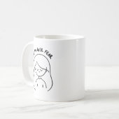 Faith Over Fear - Inspirational & Positive Message Kaffeetasse (Vorderseite Links)