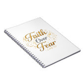 Faith over fear notizblock (Rechte Seite)