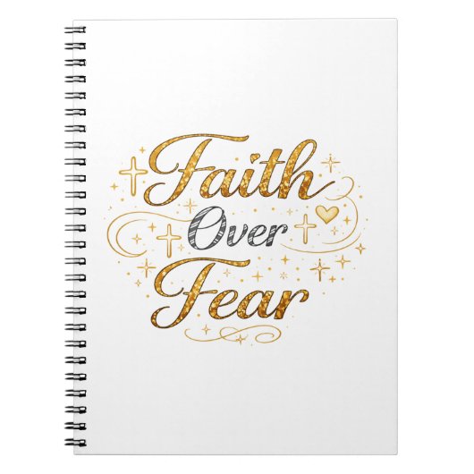 Faith over fear notizblock (Vorderseite)