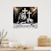 Faith Over Fear Poster (Küche)