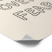 Faith over Fear Poster (Ecke)