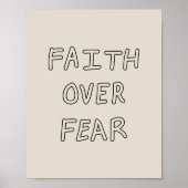 Faith over Fear Poster (Vorne)