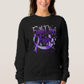 Faith Over Fear Rett Syndrome Awareness Butterfly Sweatshirt (Vorderseite)