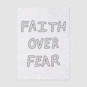 Faith over Fear Seidenpapier (Vorderseite)