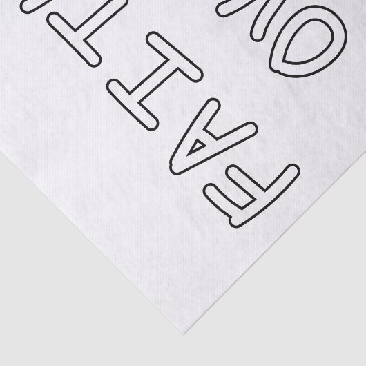 Faith over Fear Seidenpapier (Ausschnitt)