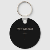 Faith Over Fear Subtle Christian Minimalist Religi Schlüsselanhänger (Vorderseite)