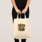 Faith over Fear Tote Bag Tragetasche (Vorderseite (Produkt))