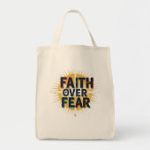 Faith over Fear Tote Bag Tragetasche (Vorne)