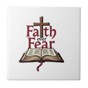 Faith Over Fear Vintage Jesus Faith T-Shirt (1) Fliese