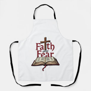 Faith Over Fear Vintage Jesus Faith T-Shirt (1) Schürze