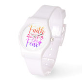 Faith Over Fear Watch Armbanduhr (Winkel)