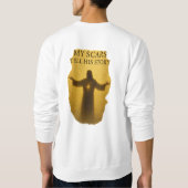 Faith Over Fear Watercolor Cross  Sweatshirt (Rückseite)