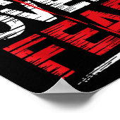 Faith Over Fear With Cross Christian Men Poster (Ecke)