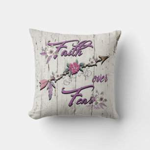 Faith Over Feenwirbel Pillow Kissen