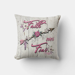 Faith Over Feenwirbel Pillow Kissen