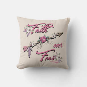 Faith Over Feenwirbel Pillow Kissen