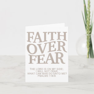 Faith over Feest Christlich Oaster Youth Teen Girl Karte