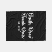 Faith Over Freak Outs Isaiah 41_10 Christian Bible Fleecedecke (Vorderseite (Horizontal))