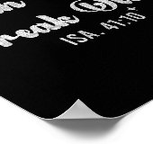 Faith Over Freak Outs Isaiah 41_10 Christian Bible Poster (Ecke)