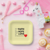 Faith Paper Plate Pappteller (Party)