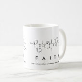 Faith-Peptidname-Tasse Kaffeetasse (VorderseiteRechts)