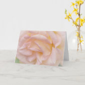 Faith Pink Blush Rose Bible Verse Thinkcard Karte (Gelbe Blume)