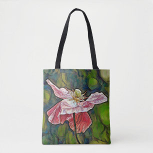Faith Pink Poppy Art Tasche
