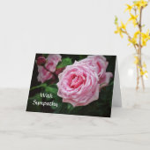 Faith Pink Roses Bible Verse Sympathie Karte (Gelbe Blume)